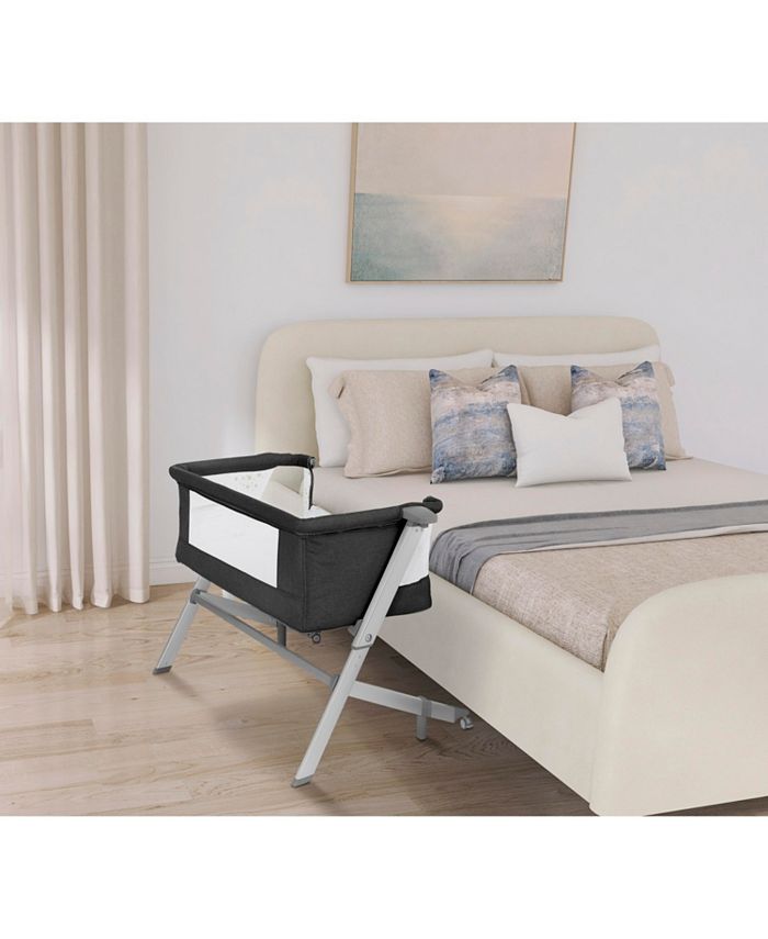 Dream On Me Skylar Bassinet And Bedside Sleeper - Black