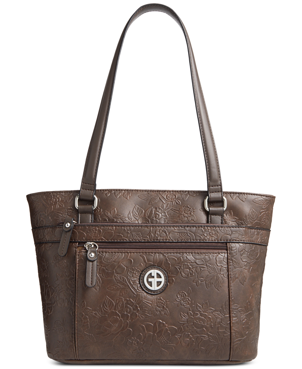 Pebble Tooling Tote, Created for Macy's - Chocolate