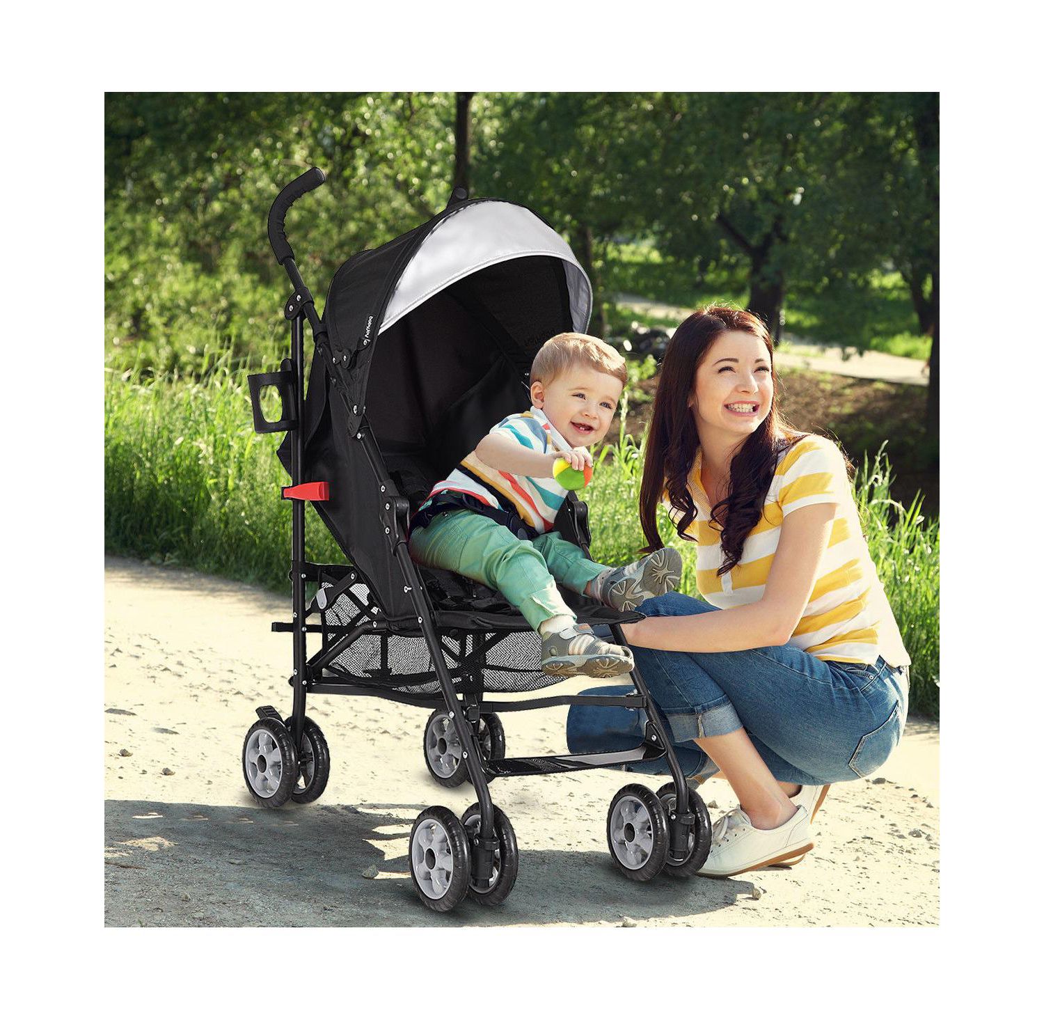 Folding Lightweight Baby Toddler Umbrella Travel Stroller w/
