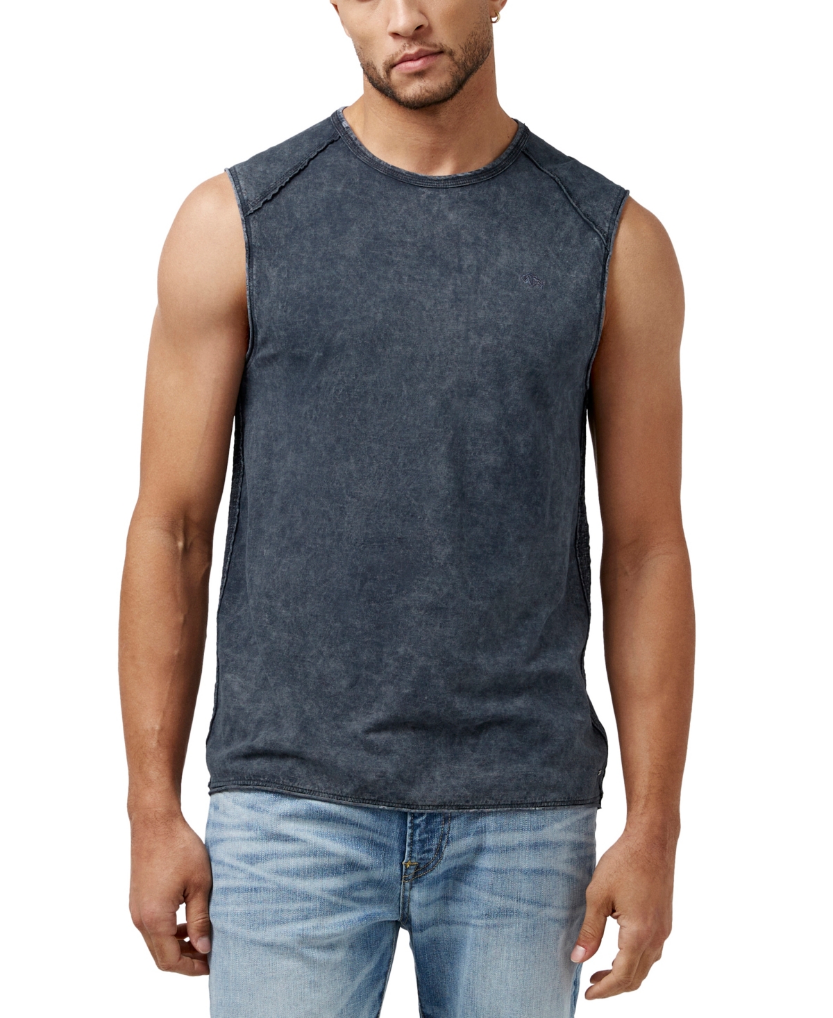 BUFFALO DAVID BITTON MEN'S SLEEVELESS KARMOLA OPTIC WASH TANK TOP 