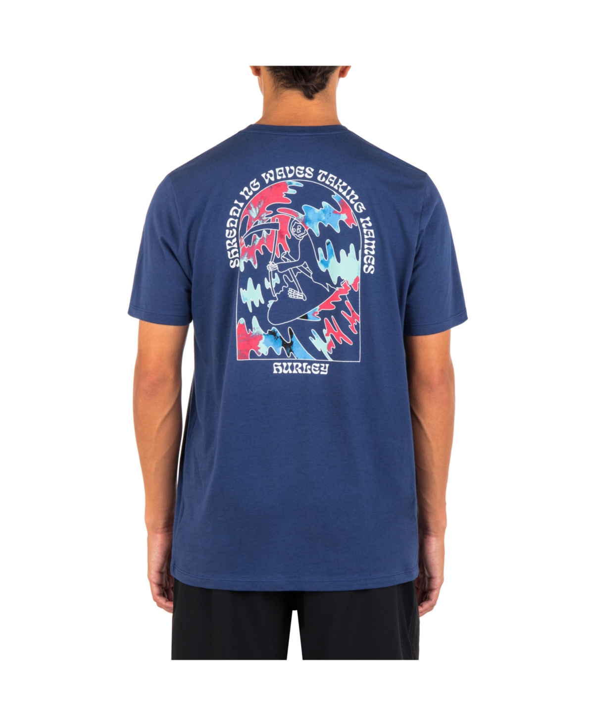 Hurley Men's Everyday Reaper Surfer Short Sleeve T-shirt In Abyss