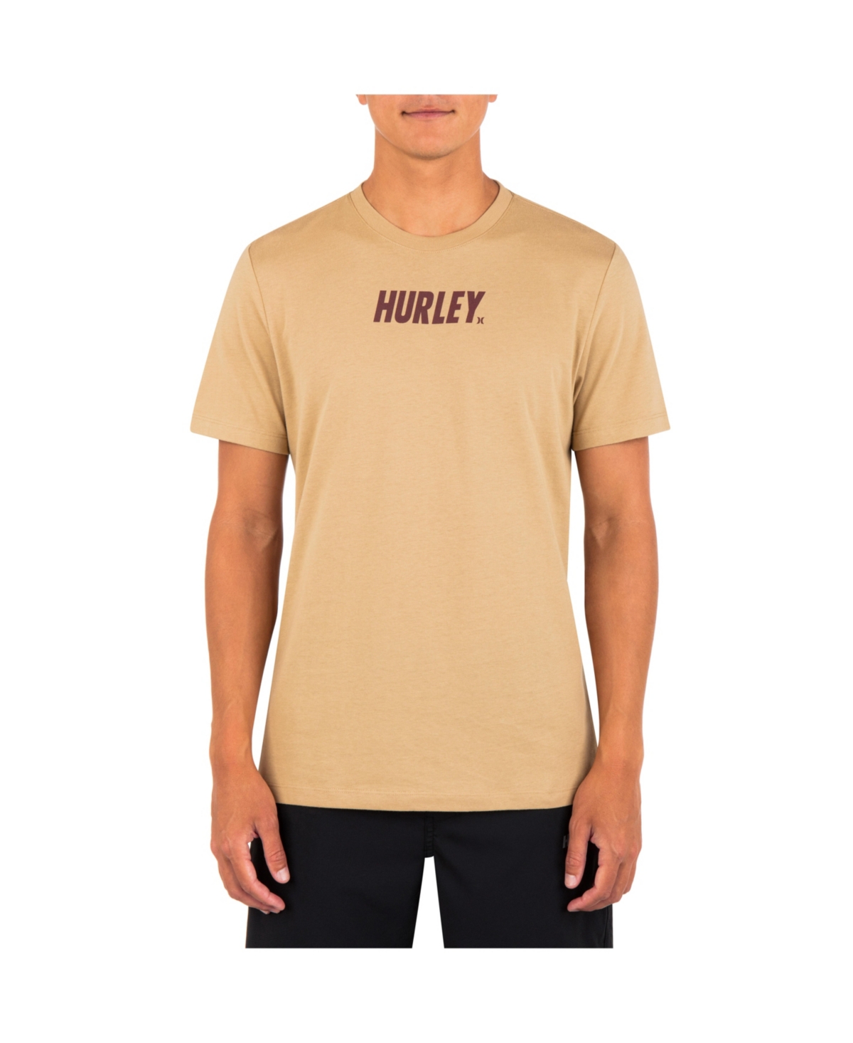 Hurley Men's Everyday Explore Fastlane Short Sleeve T-shirt In Oak Jar Vanilla