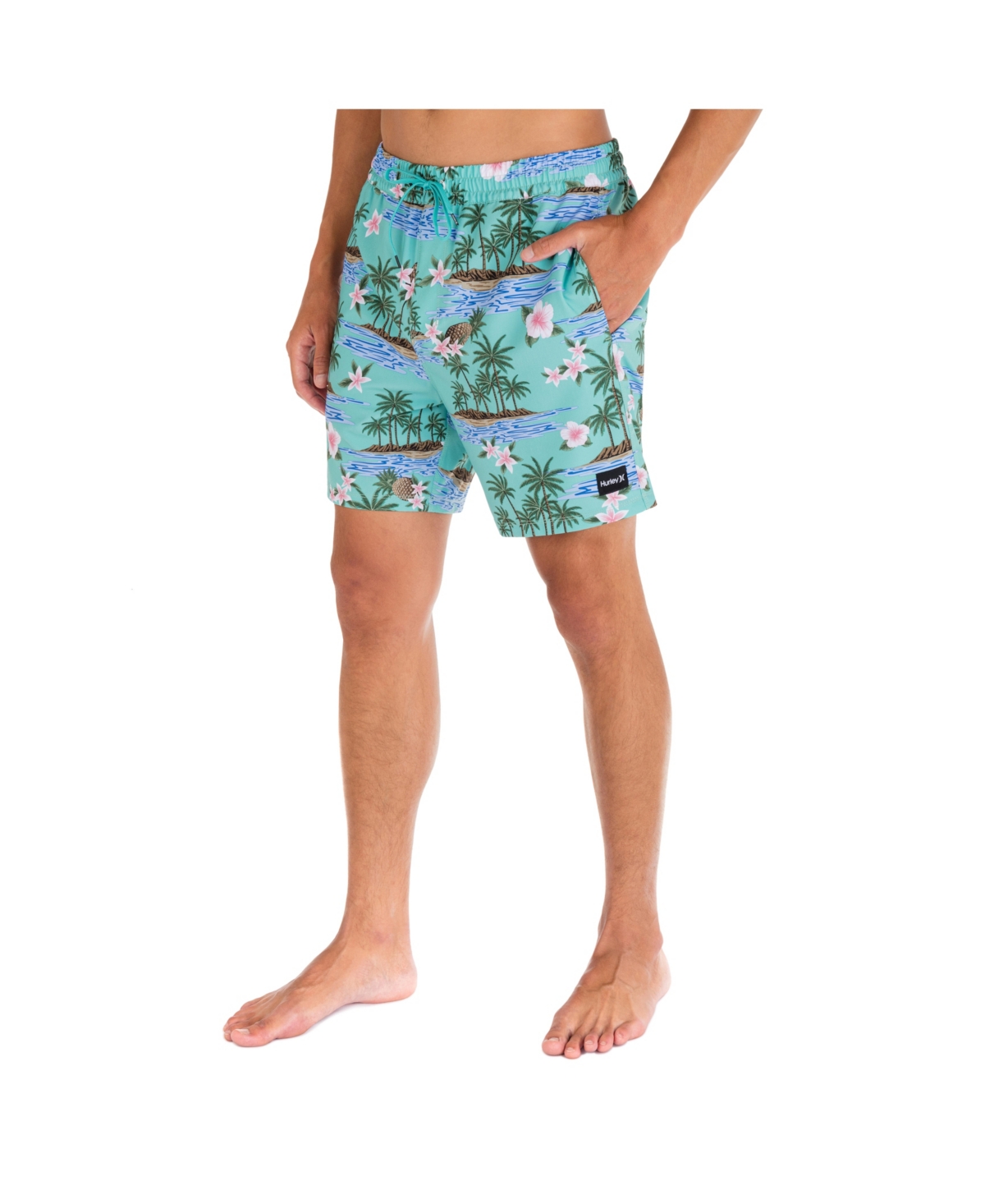 Hurley Men's Cannonball Volley Active 17" Boardshorts In Fiji