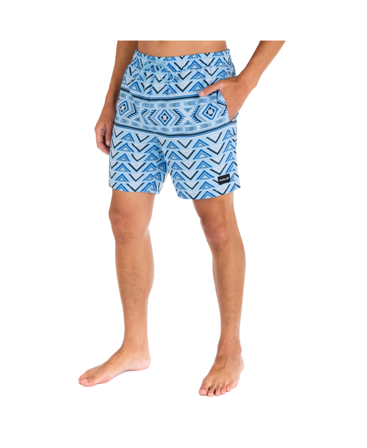 Hurley Men's Cannonball Volley Active 17" Boardshorts In Blue Dream