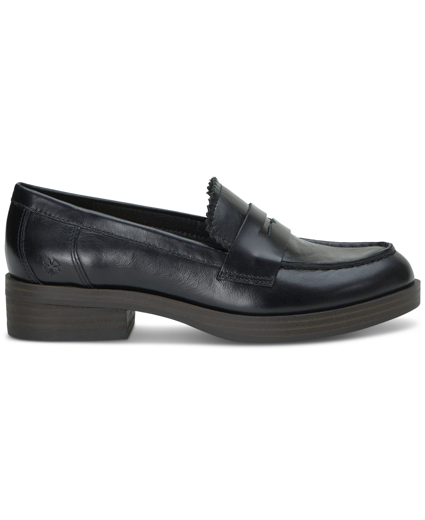 Женские туфли Lucky Brand Floriss Tailored Penny, цвет: Чёрный кожаный — фото 2