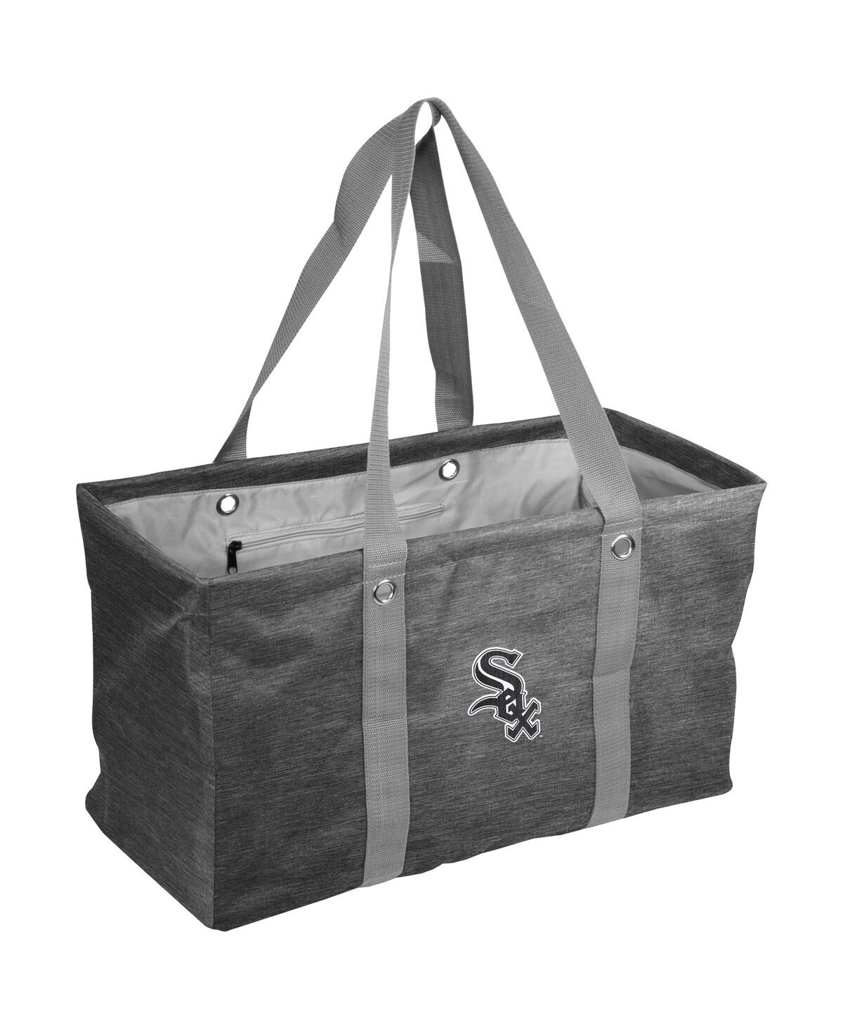 Logo Brands Women's Chicago White Sox Crosshatch Picnic Caddy Tote Bag In Black