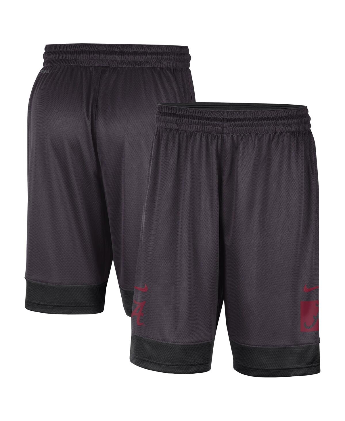 Nike Charcoal Alabama Crimson Tide Performance Fast Break Shorts In Charcoal