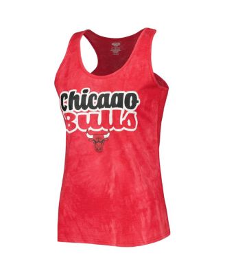 Women's Red Chicago Bulls Billboard Tank Top and Shorts Sleep Set