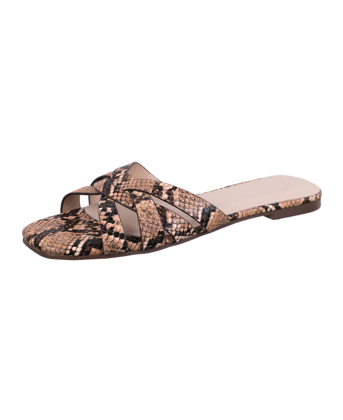 Women's S2108 Flat Sandals - Metalic Snake