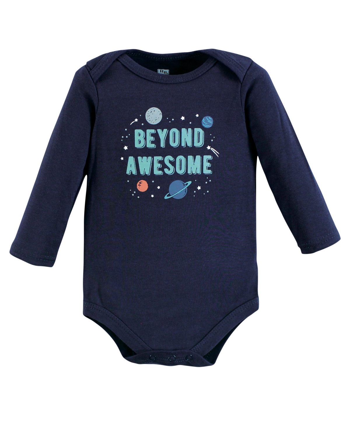 Hudson Baby Baby Boys Cotton Long-Sleeve Bodysuits,5-Pack - Space