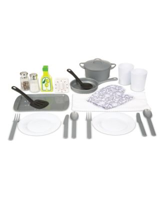 Melissa & Doug 22-Piece Play Kitchen Accessories Set - Utensils, Pot, Pans, and More