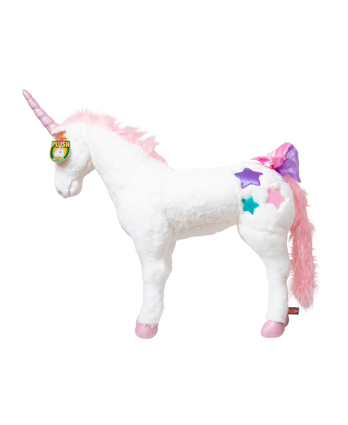 Melissa & Doug Giant Unicorn - Lifelike Plush Stuffed Animal (over 2 feet tall)