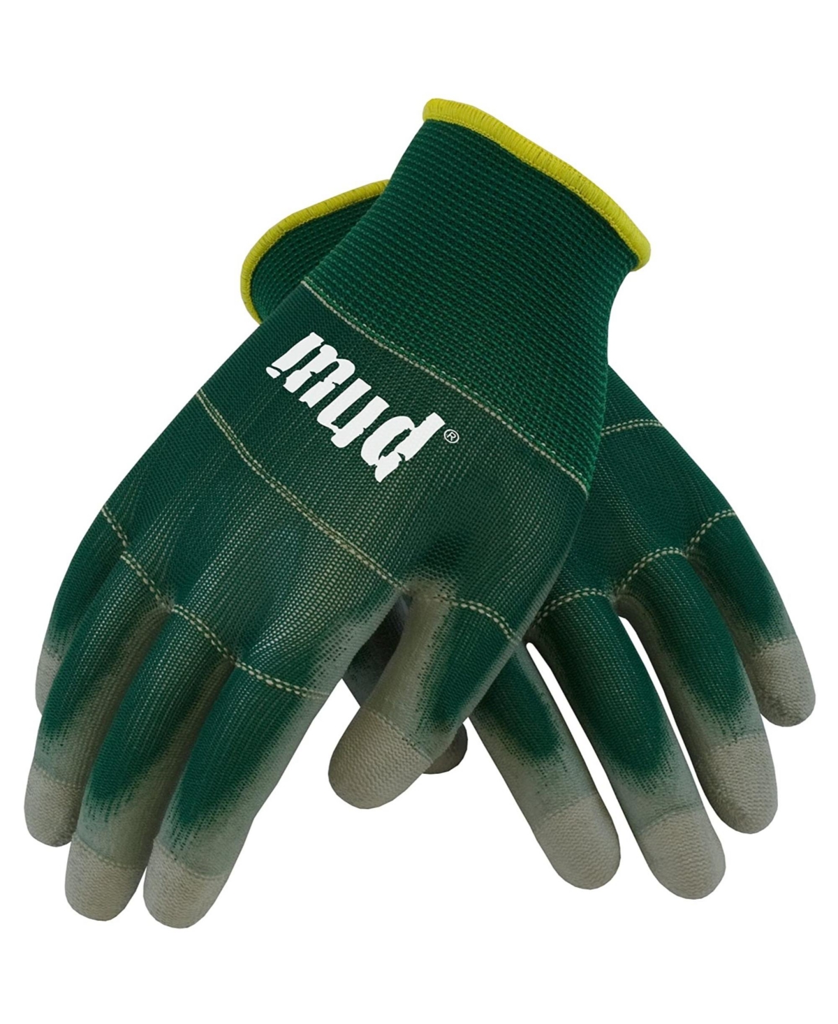 Safety Works 028C L Smart Mud Glove w Polyurethane Coating, Large, Cucumber - Green