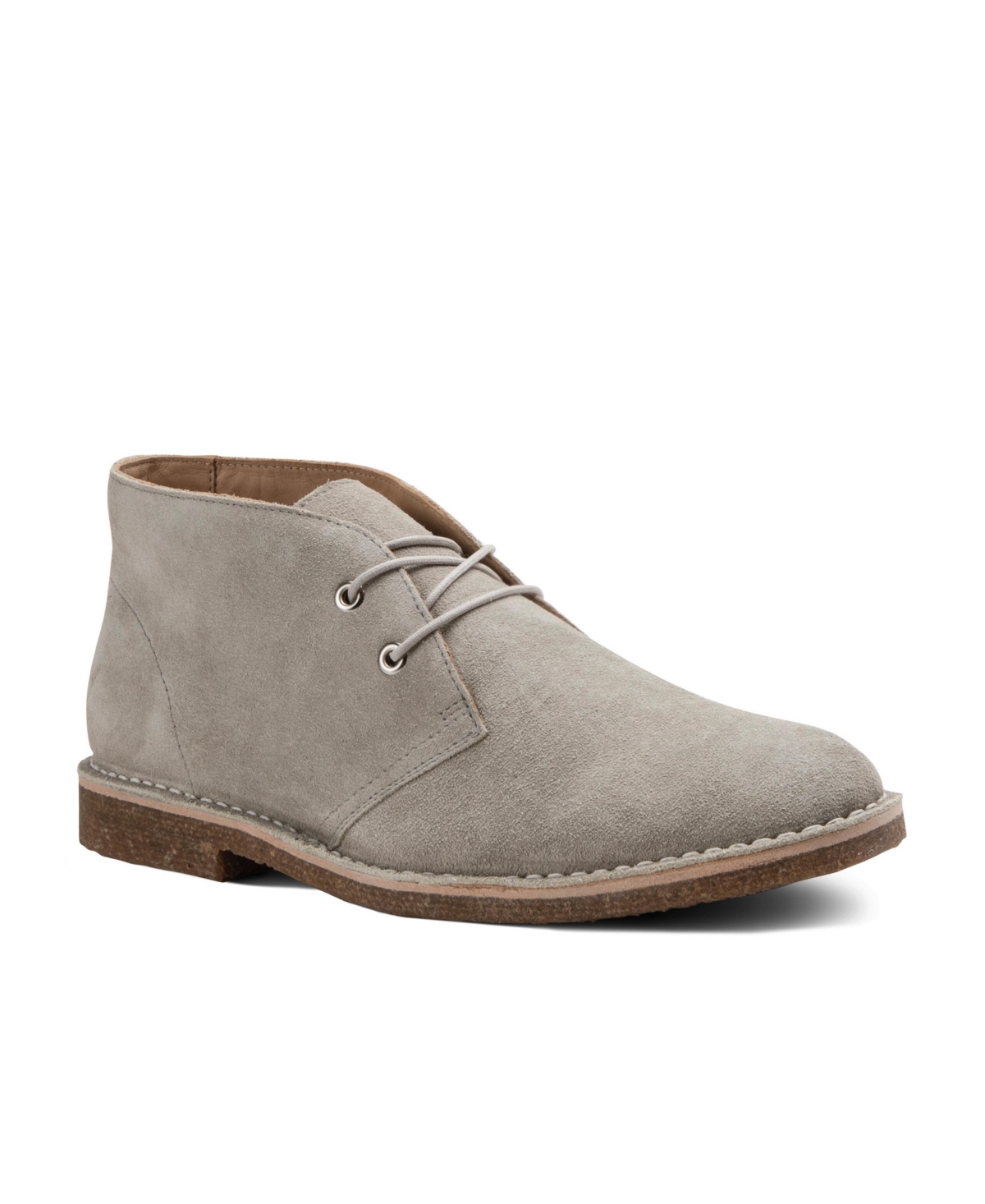 Men's Toby Casual Two-Eye Desert Chukka Boots With Crepe Sole - Brown