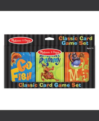 Melissa & Doug Classic Card Games Set - Old Maid, Go Fish, Rummy