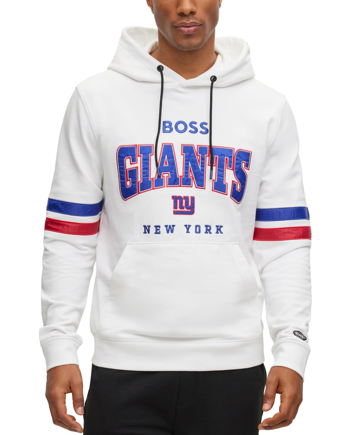 Hugo Boss Boss By  Boss By  X Nfl Men's Hoodie Collection In New York Giants - White