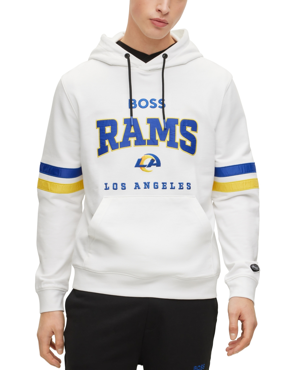 Hugo Boss Boss By  Boss By  X Nfl Men's Hoodie Collection In Los Angeles Rams - White