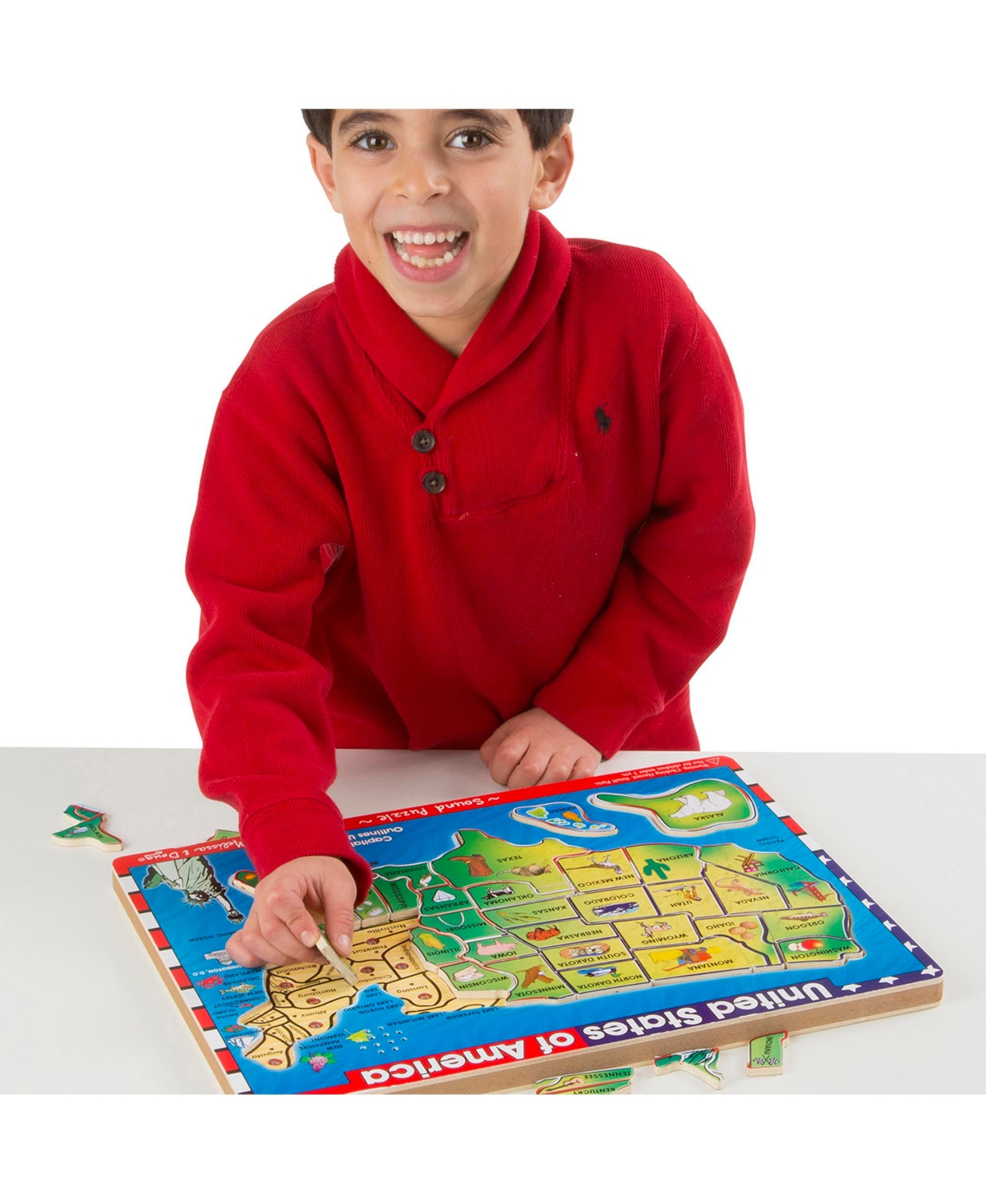 MELISSA & DOUG MELISSA & DOUG USA MAP SOUND PUZZLE 