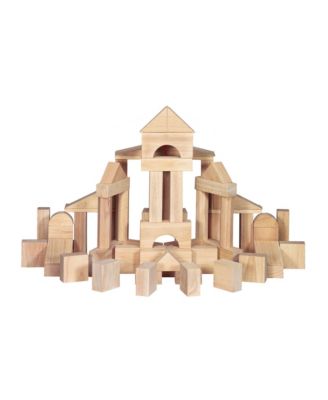 Melissa & Doug Standard Unit Solid-Wood Building Blocks With Wooden Storage Tray (60 pcs)