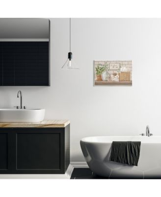 Relax Uplifting Bathroom Scene Wall Plaque Art, 10" x 15"