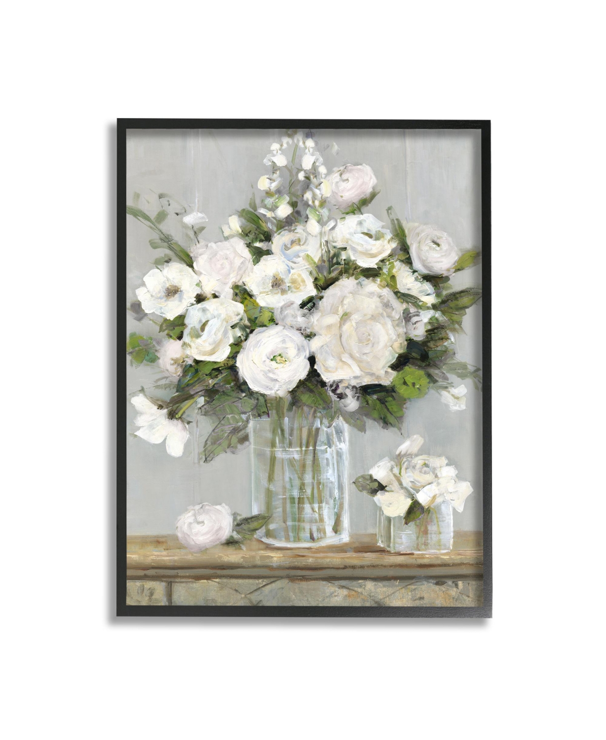 Stupell Industries Country Floral Scene Framed Giclee Art, 16" X 1.5" X 20" In Multi-color