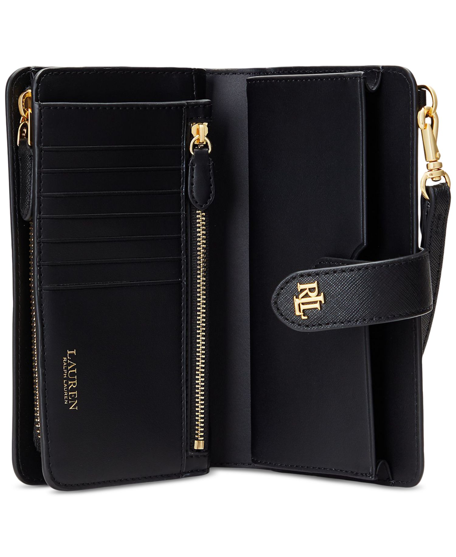 Crosshatch Leather Tech Wristlet