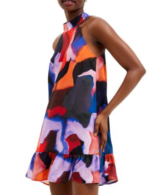 French Connection - Women's Isadora Elitan Printed Tiered-Hem Dress