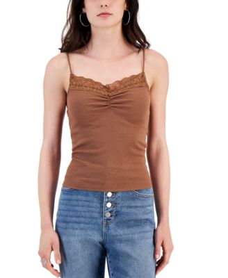 Self Esteem Juniors Lace Trim Cami Top Macy s