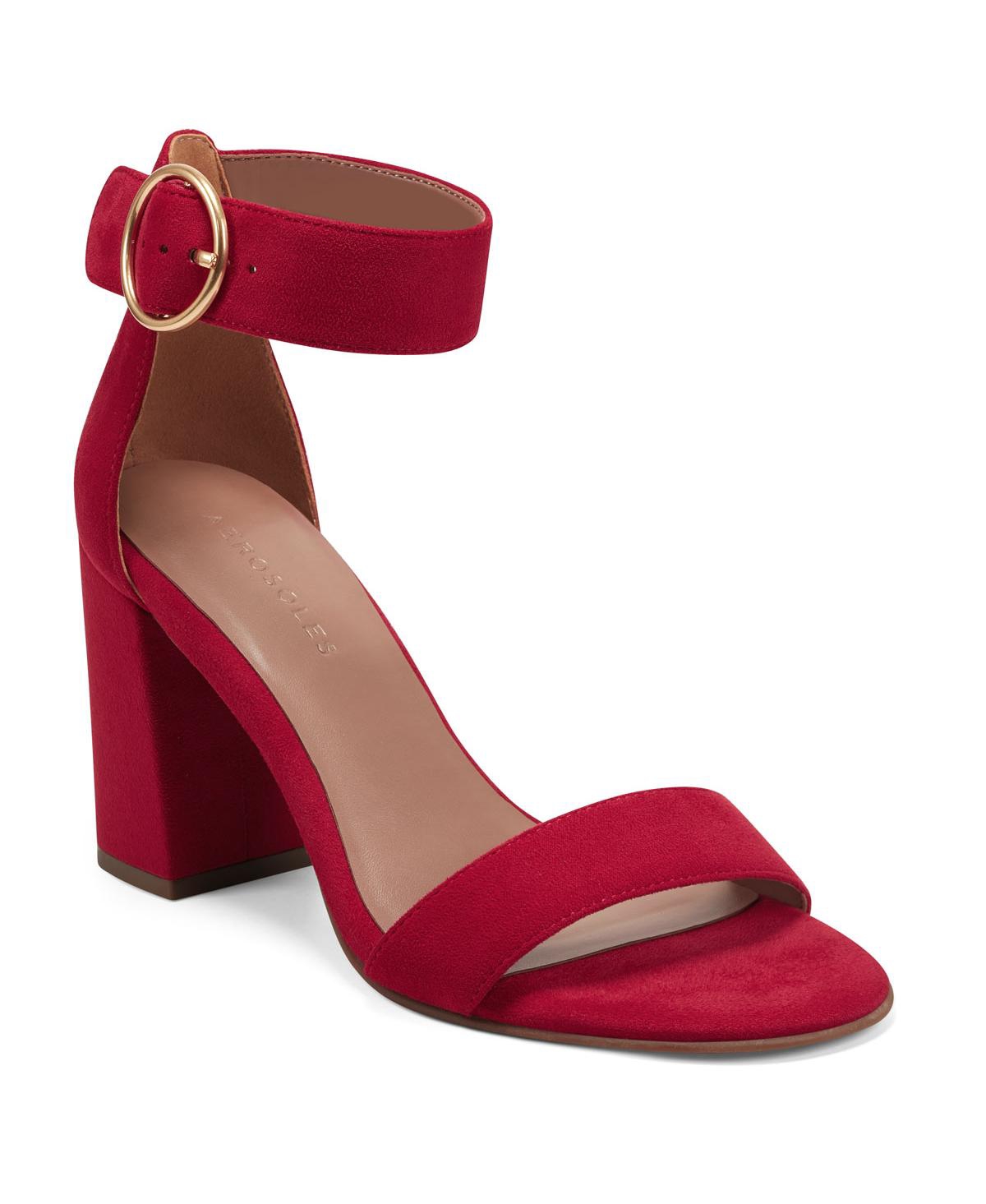 Aerosoles Lawrence Heeled Sandal In Red
