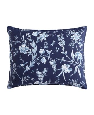 Branch Toile Cotton Reversible 7 Piece Comforter Set, Full/Queen