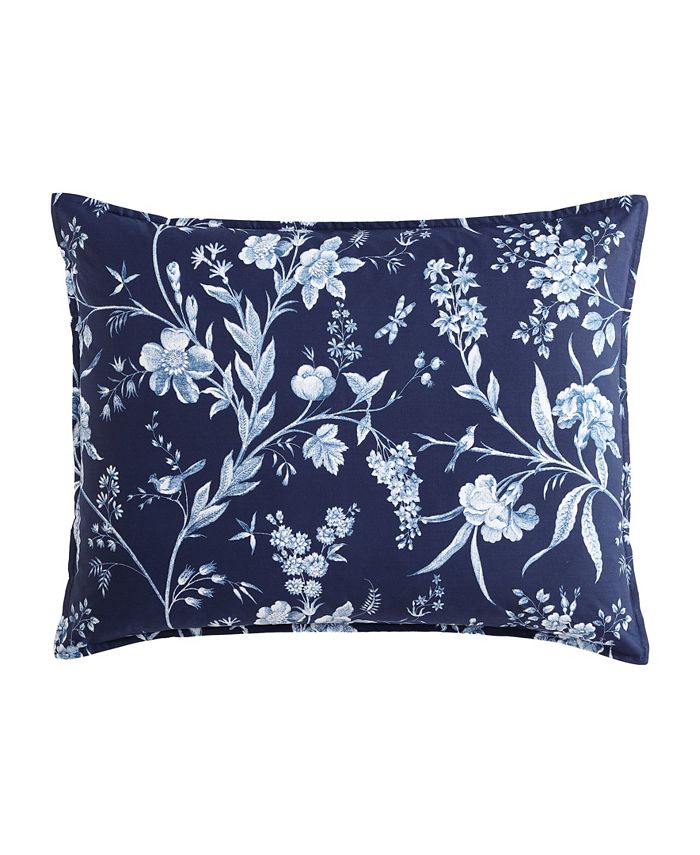 Laura Ashley Branch Toile Cotton Reversible 5 Piece Duvet Cover Set