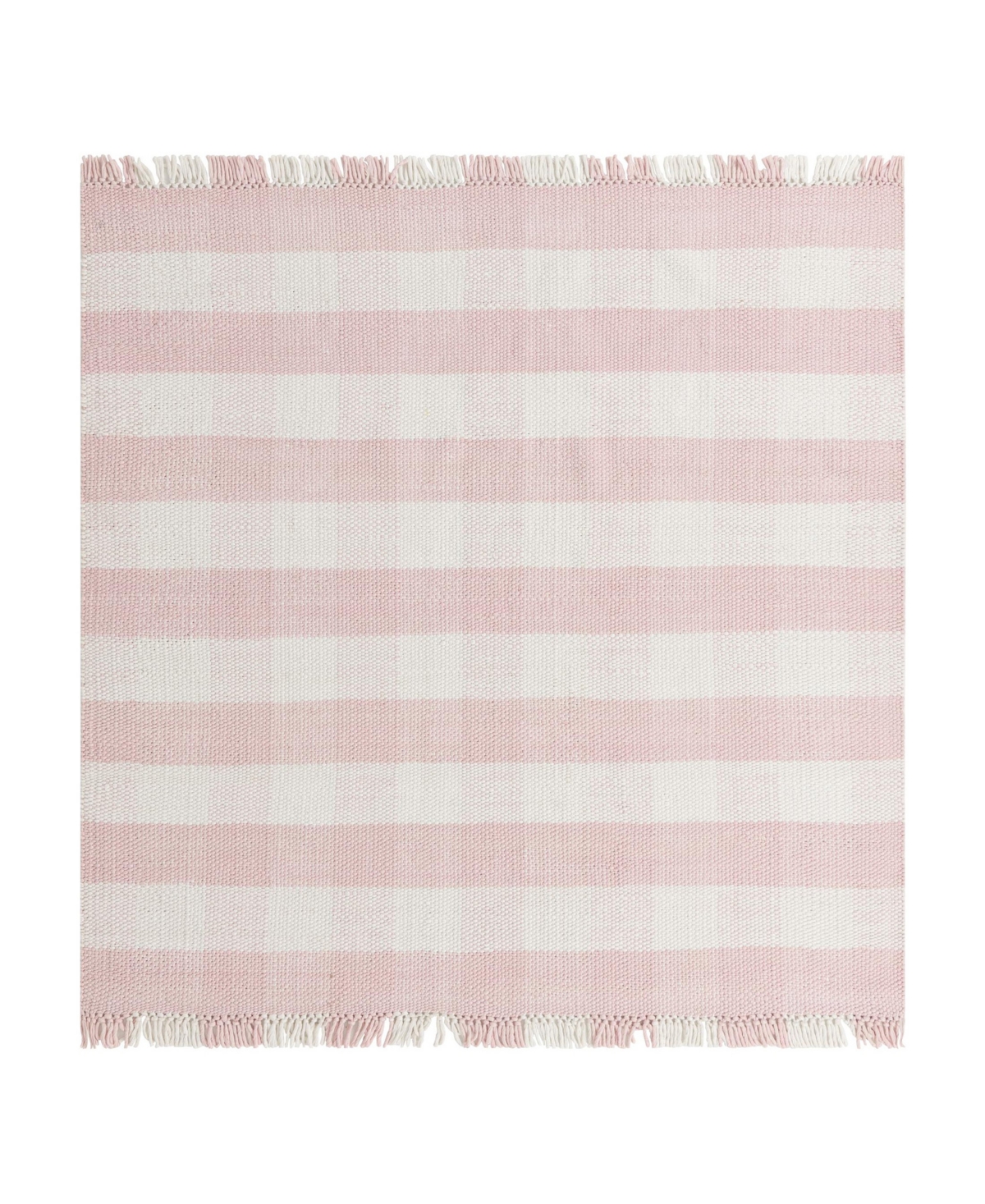 BAYSHORE HOME PURE PLAID INDOOR OUTDOOR WASHABLE PPD-01 7'10" X 7'10" SQUARE AREA RUG