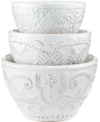 Maison Versailles - Blanc Set of 3 Nesting Bowls