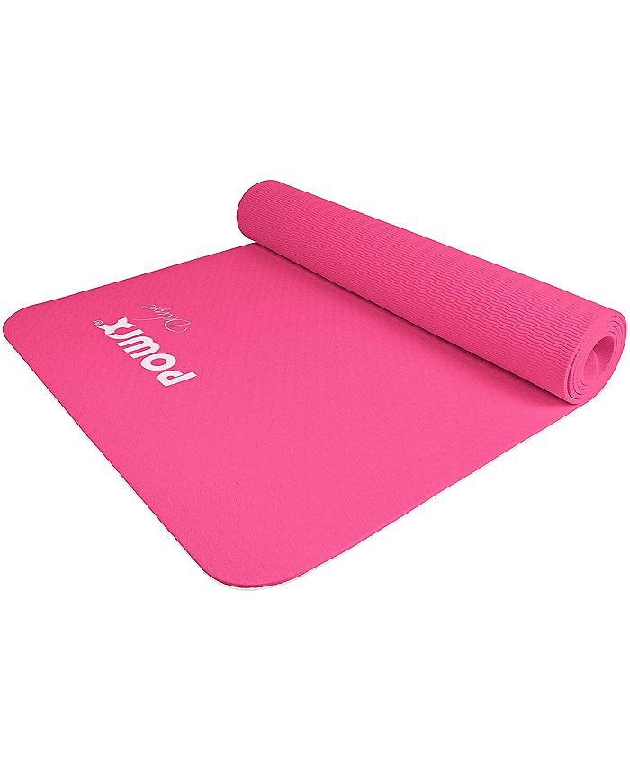 PowrX Yoga Mat TPE with Bag Exercise mat for workout Nonslip large