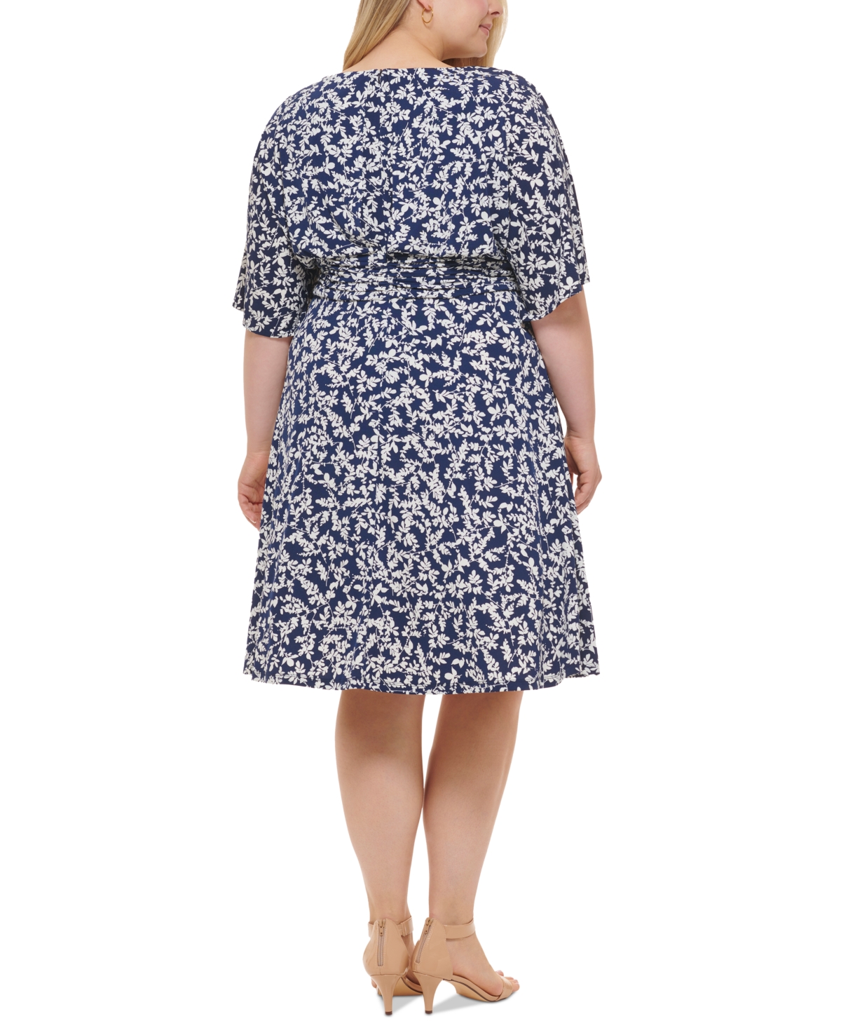 Jessica Howard Petite 2-Pc. Printed Jacket & Midi Dress Set - Macy's