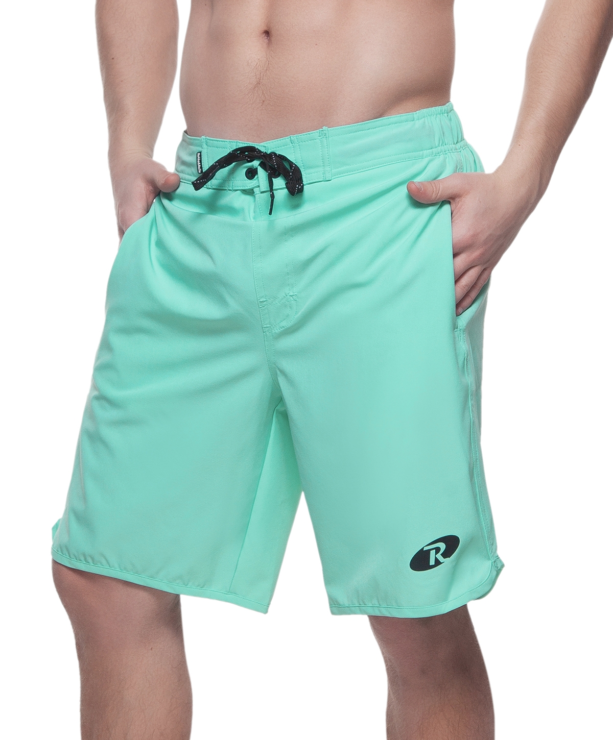 Men's 9" Stretch Mesh Lined Swim Trunks, up to Size 2XL - Teal
