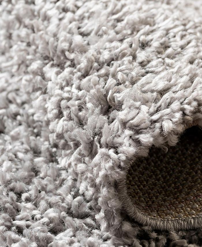 Bayshore Home Canton Shag Solid 7'10" x 10' Oval Area Rug & Reviews