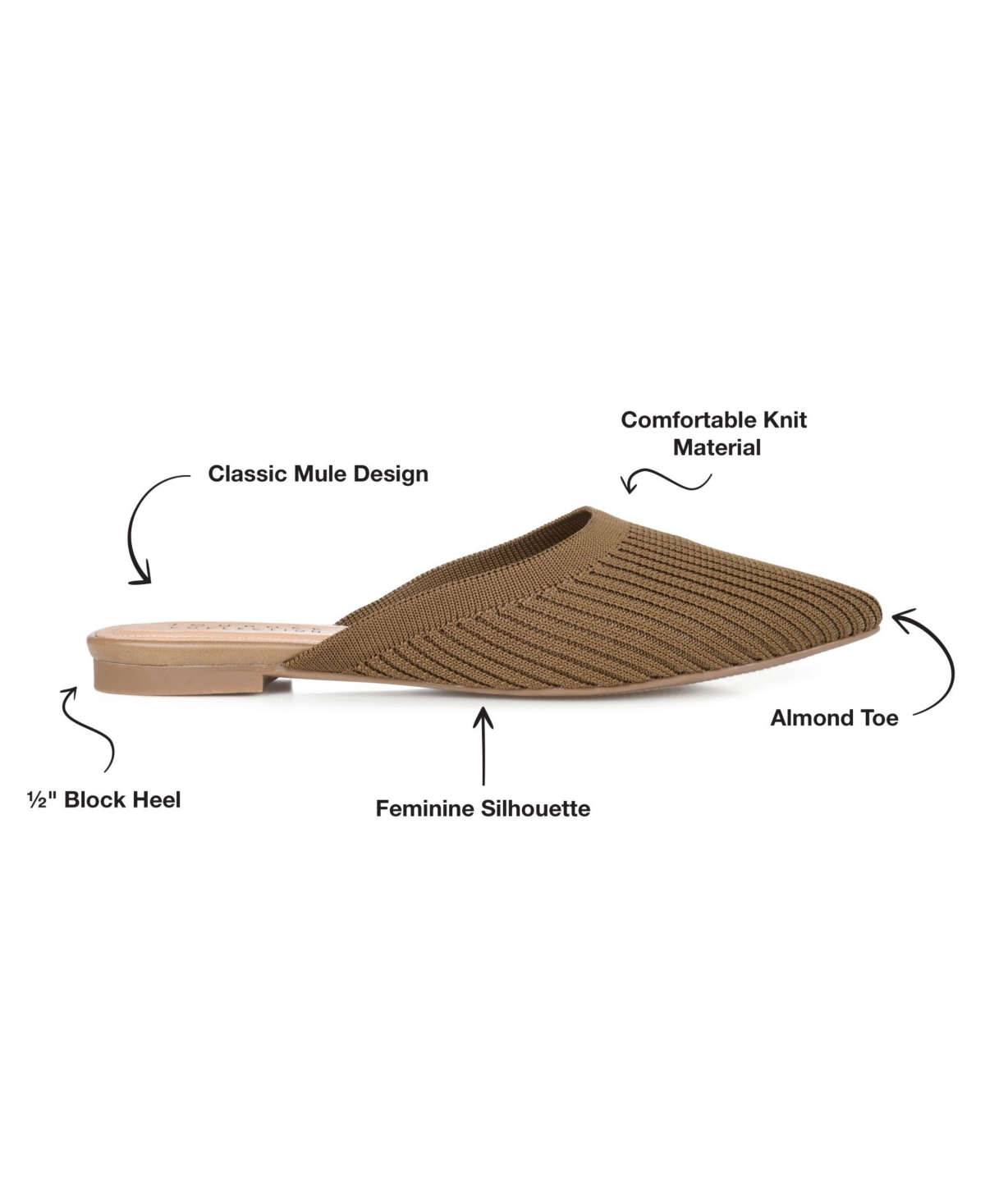 Journee Collection Women's Aniee Knit Mules