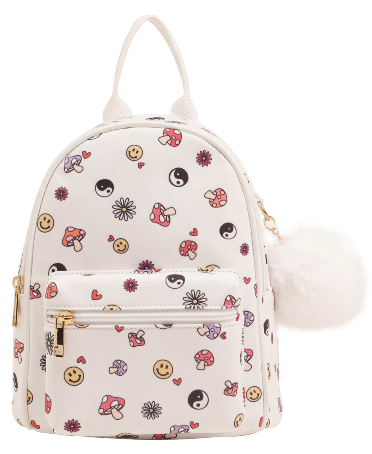 Like Dreams Live Love Small Backpack In White