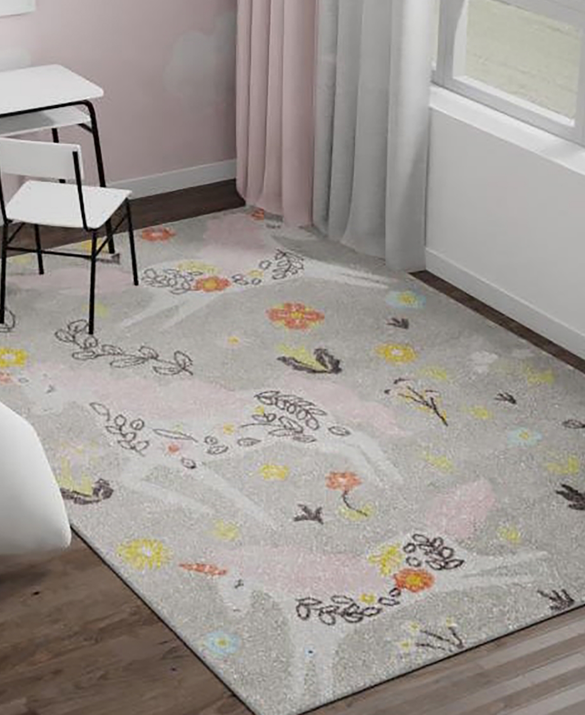 Bayshore Home Campy Kids Unicorns Area Rug