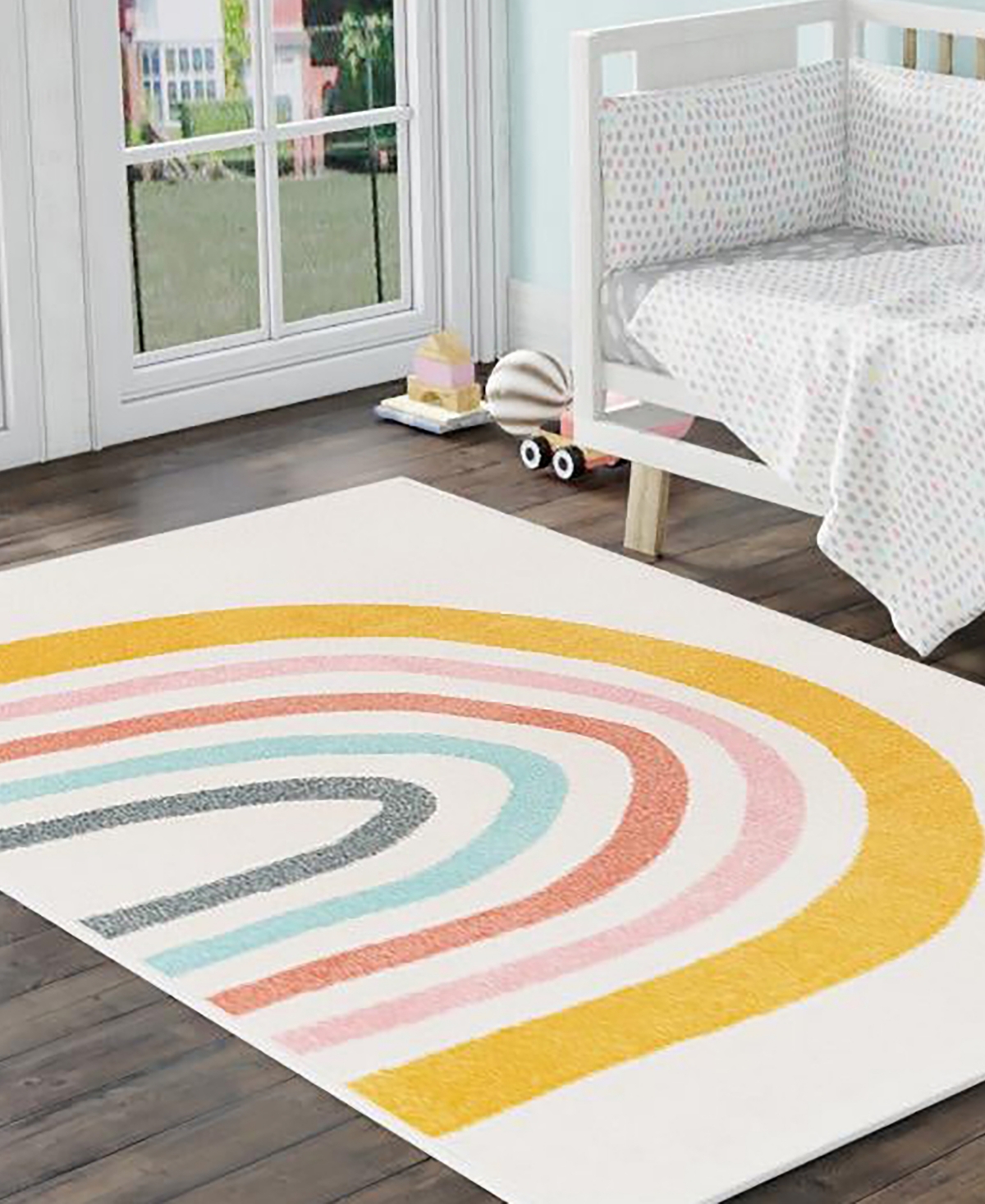 Bayshore Home Campy Kids Rainbow Area Rug