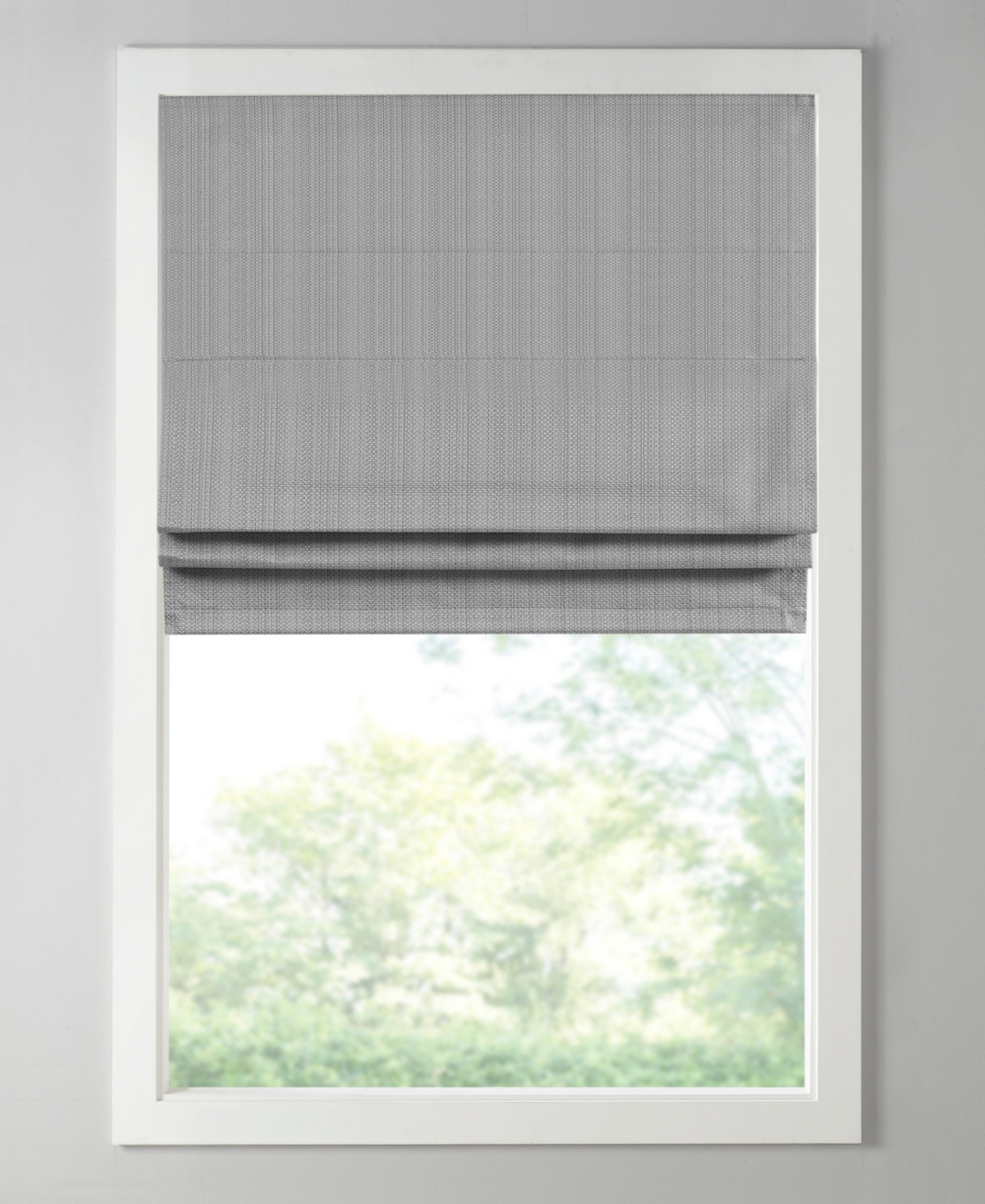 Madison Park Basketweave Blackout Cordless Roman Shade, Single Panel for Bedroom, Thermal Insulated Window Blind Treatment for Living Room, Width 27 l