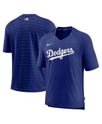 Youth Los Angeles Dodgers White/Royal V-Neck T-Shirt