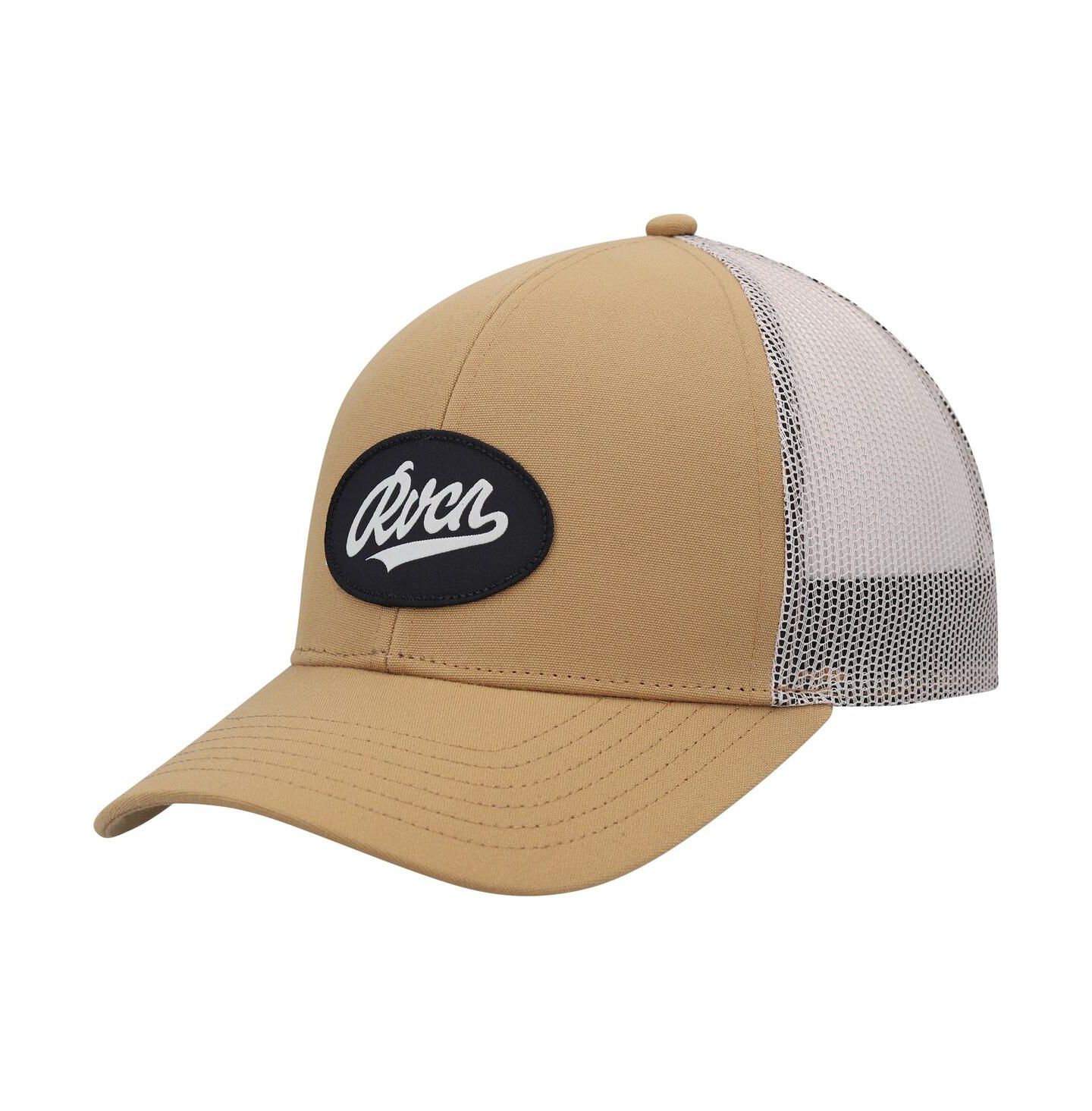 Мужская кепка RVCA Gold Work Script Trucker Snapback Hat — фото 4