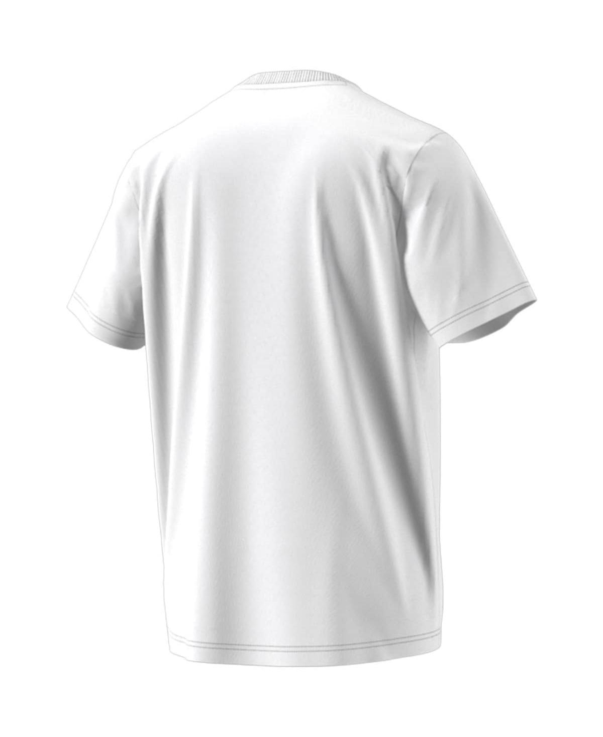 ADIDAS ORIGINALS MEN'S ADIDAS WHITE JUVENTUS CHINESE CALLIGRAPHY T-SHIRT 