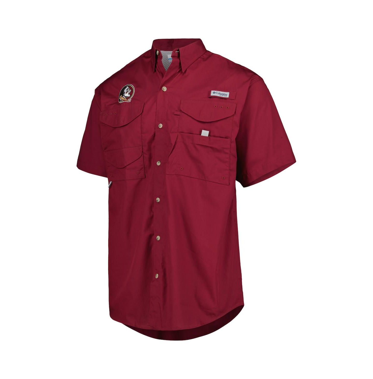 Мужская рубашка Columbia Garnet Florida State Seminoles Bonehead Button-Up — фото 3