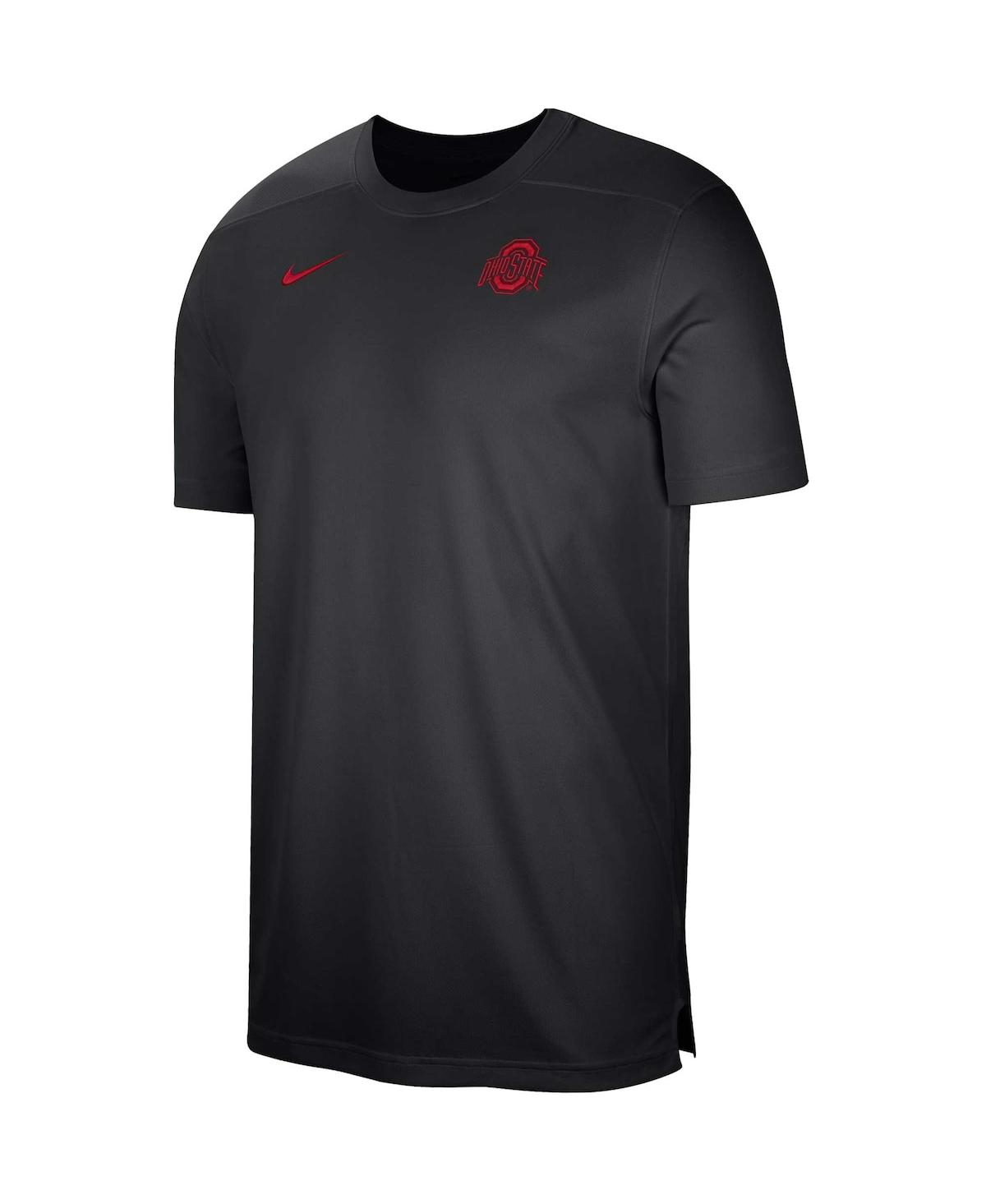 Men's NikeOhio State Buckeyes Sideline Coaches Performance Top - Black