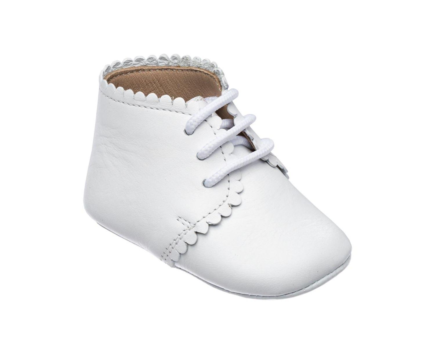 Infant Boy Baby Scalloped Bootie