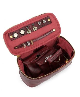 Celosia Rectangular Leather Jewelry Case