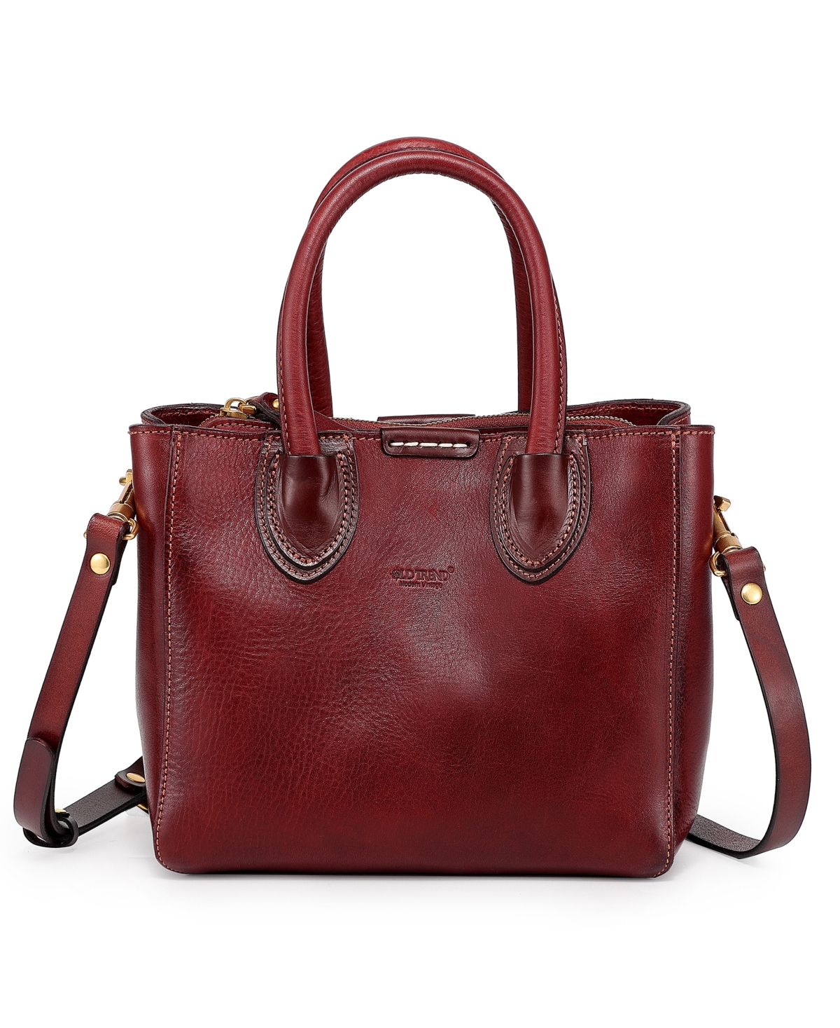 OLD TREND Women's Genuine Leather Soul Stud Satchel Bag - Macy's